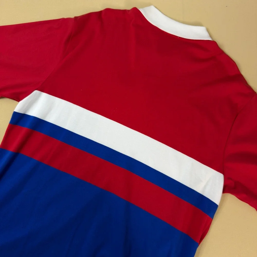 NEW Polo Ralph Lauren Polo Shirt Men XLT Red Multi Colorblock Logo‎ 711746454002